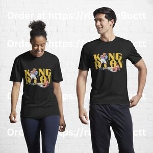 King Ryan Garcia Hold me back yellow Text T-Shirt